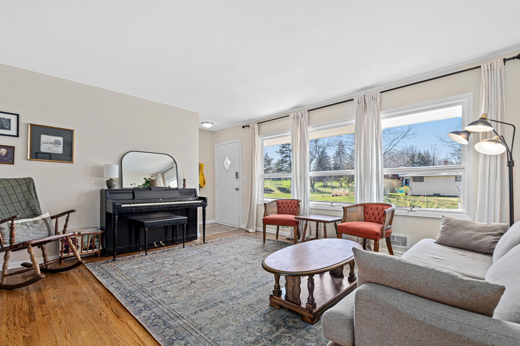 Bright and open family room right inside the front door!