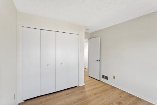 Ample closet space in the second bedroom.