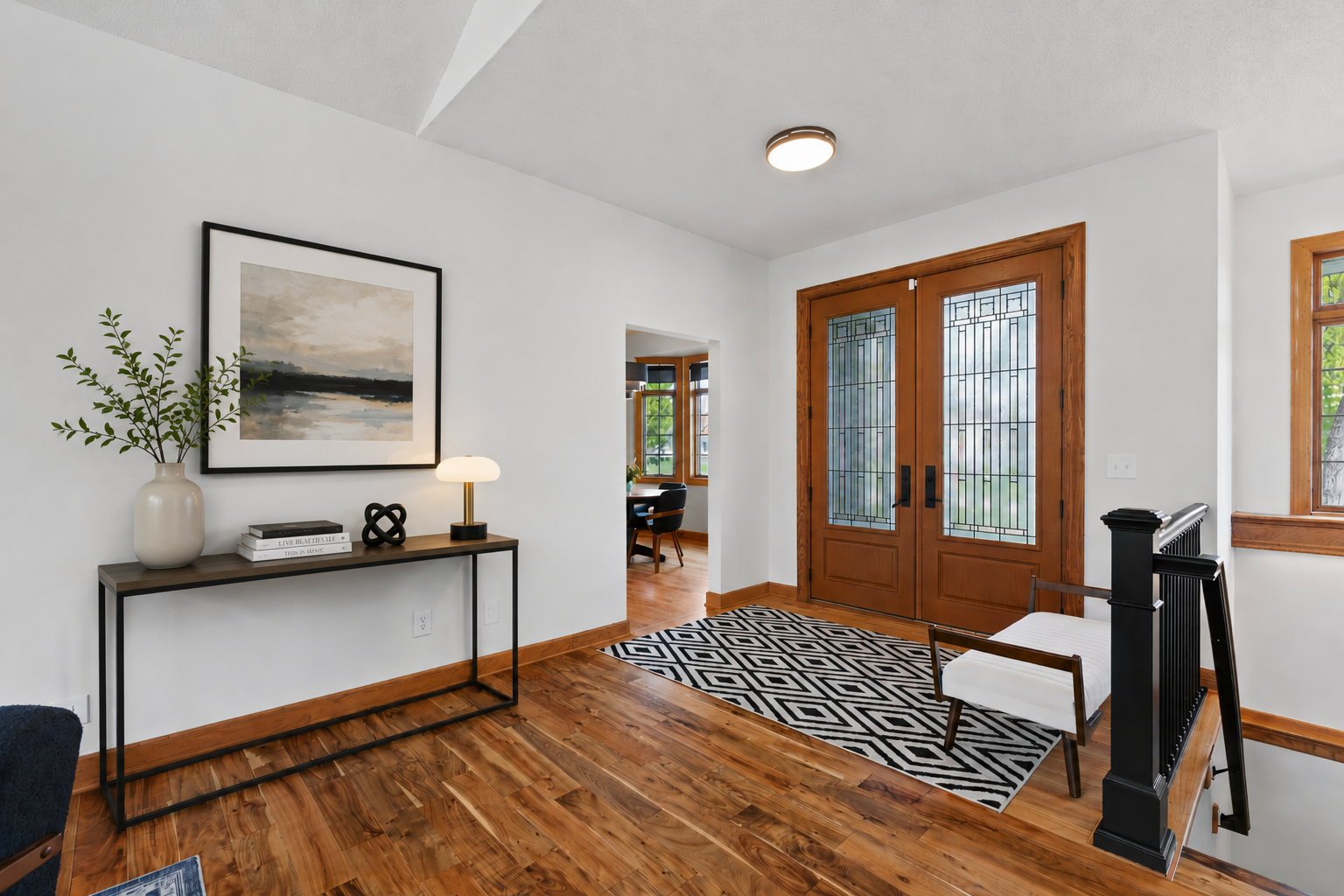Grand double entry doors create a stunning first impression and invite you into the home with elegance.