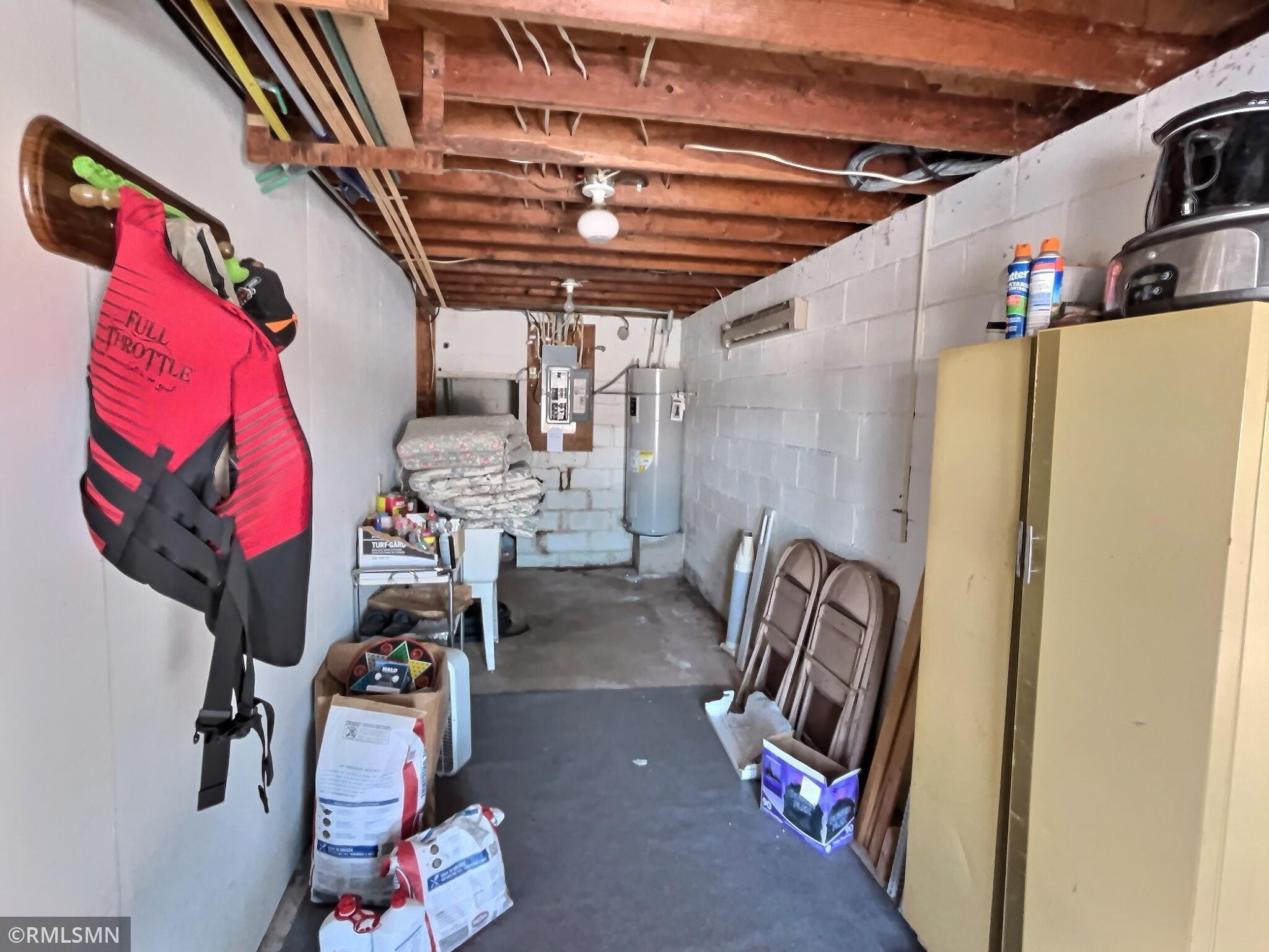 Also on the lower is a priceless storage area for your lake supplies and toys. This room also gives you easy access to the home utilities.
