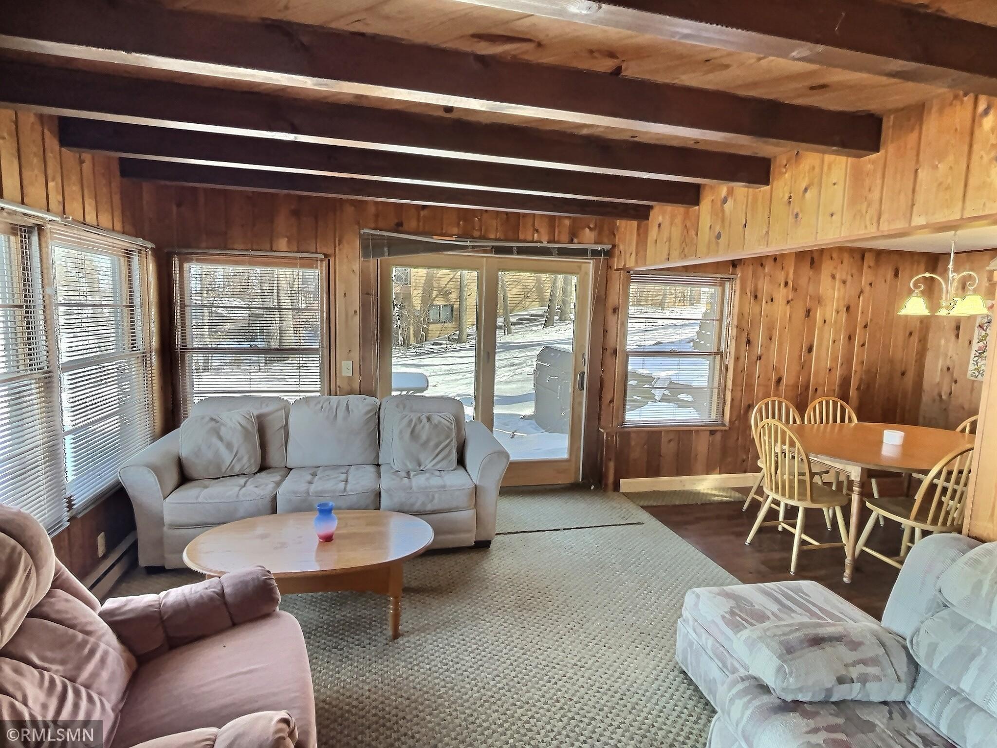 Sliding door to patio.
