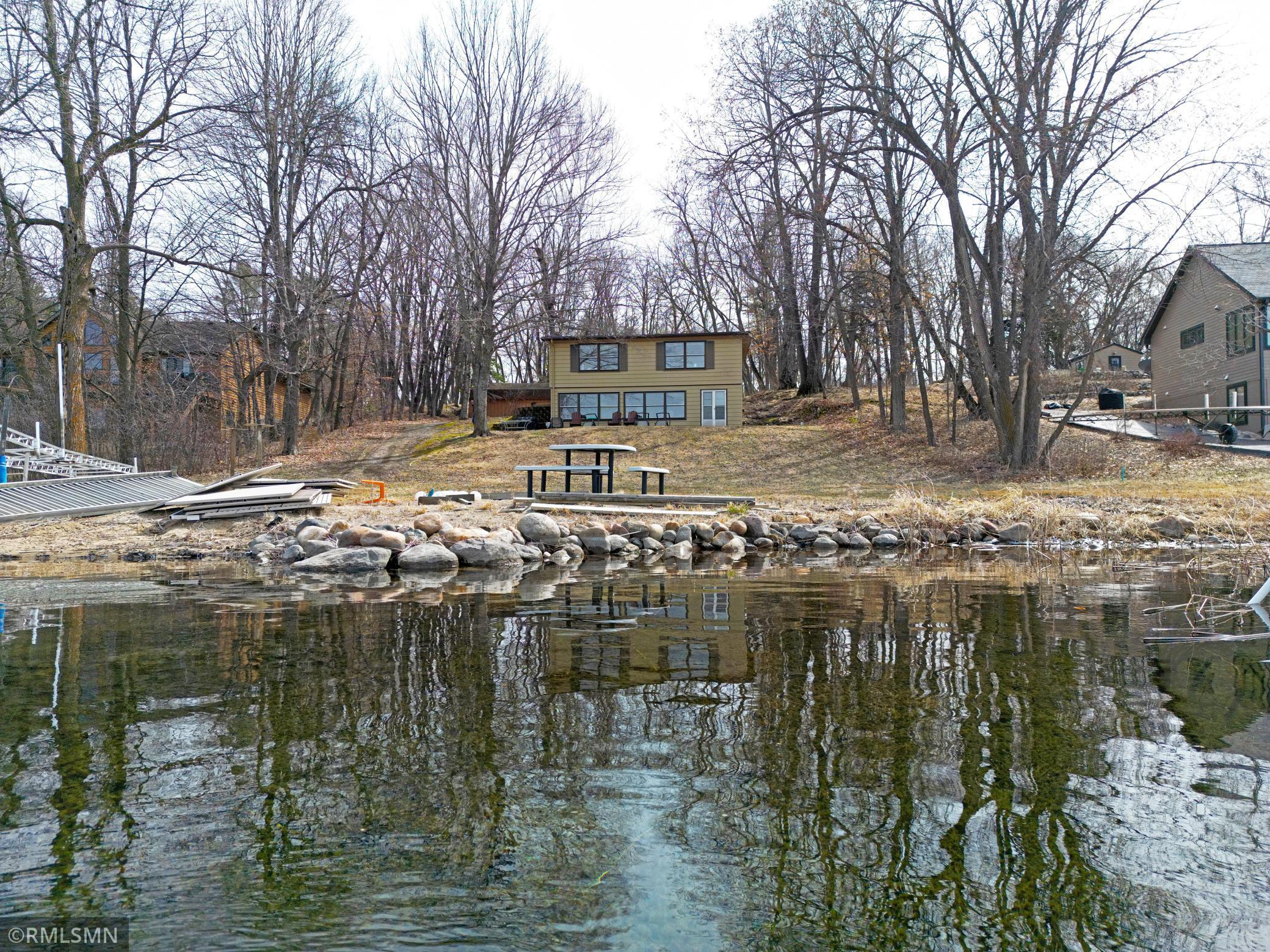 This angle shows you how the property looks from the lake.