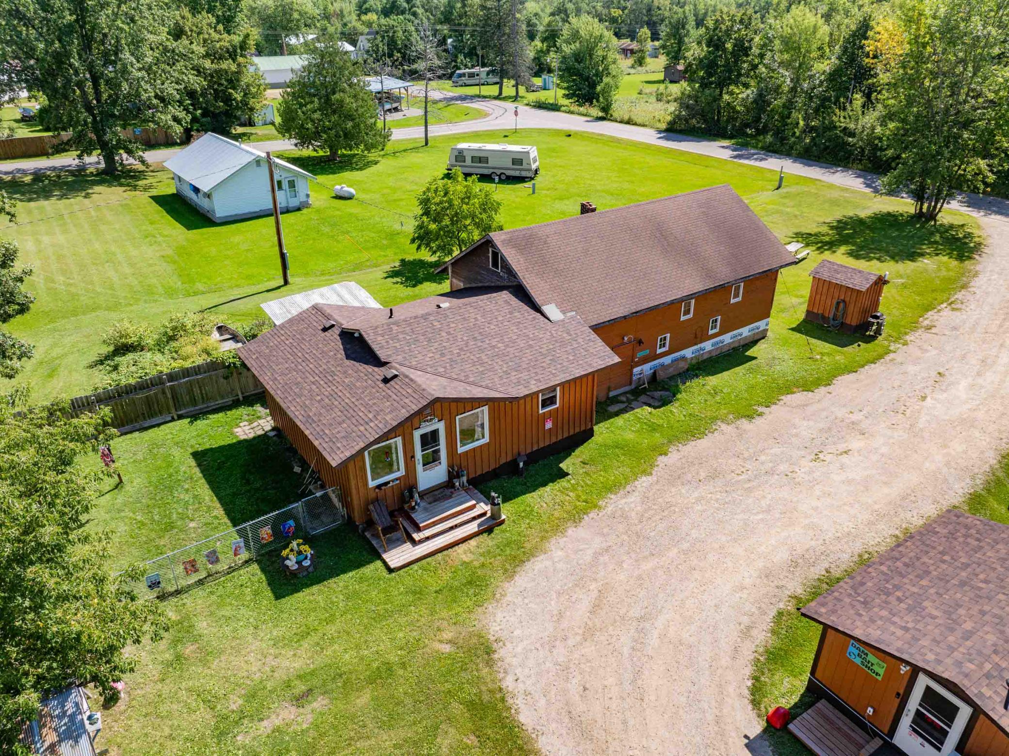 House and garage