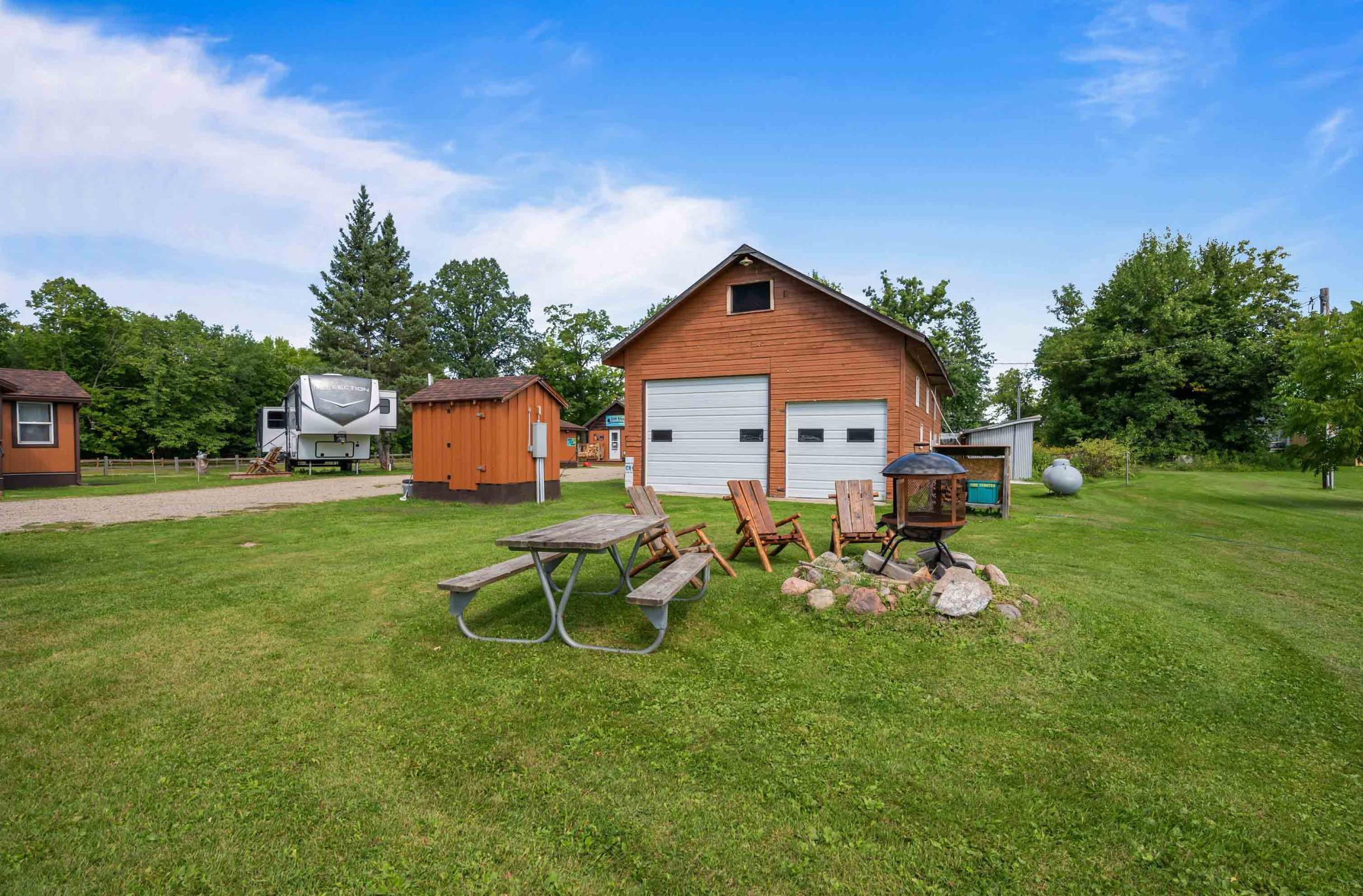 Garage and pump house