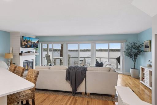 This home offers a wonderful open floor plan with maple hardwood floors and a gas fireplace.