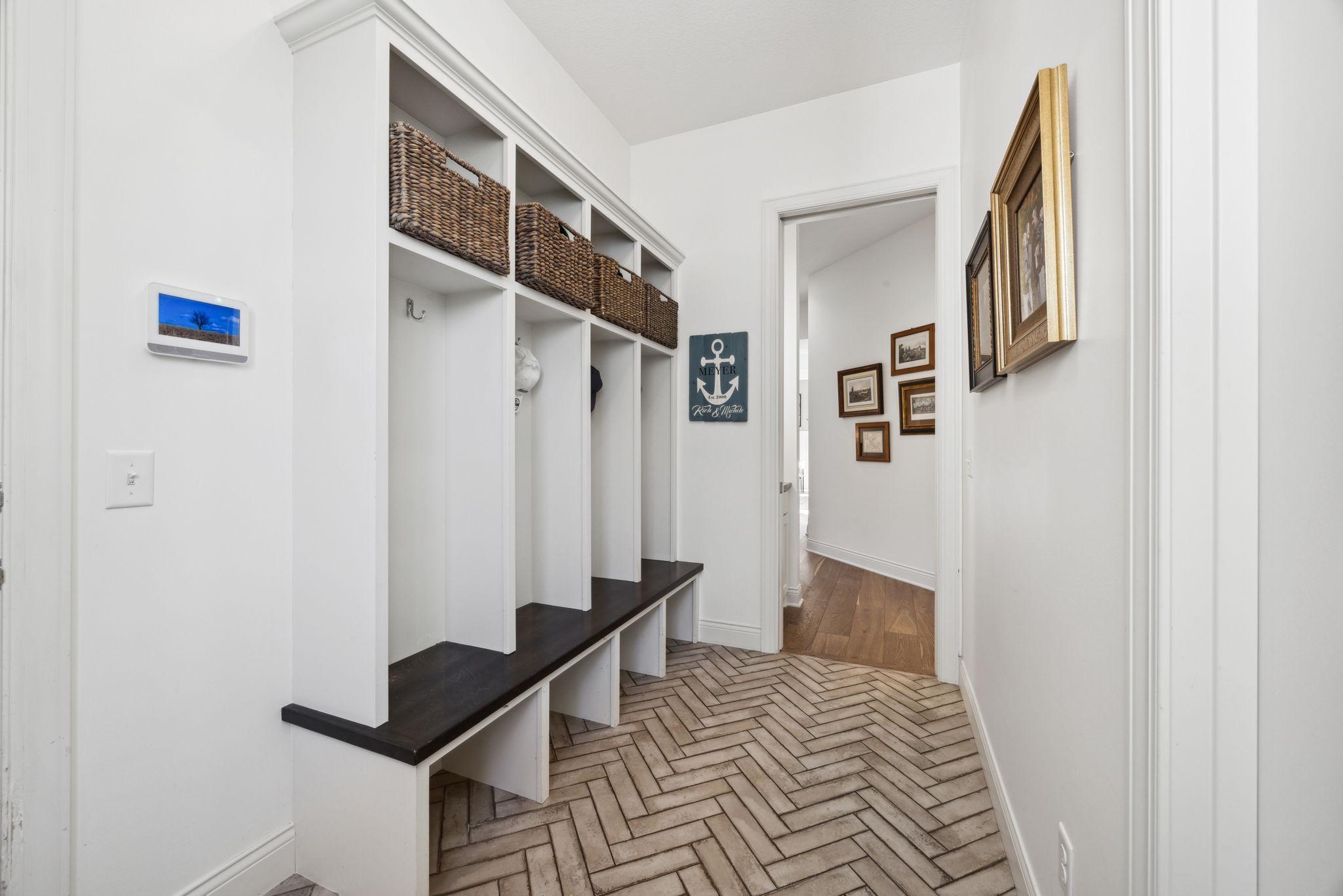 Mudroom area.