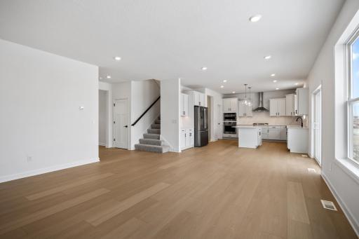 The dining room is ideal for weekend brunches or meals with the whole family