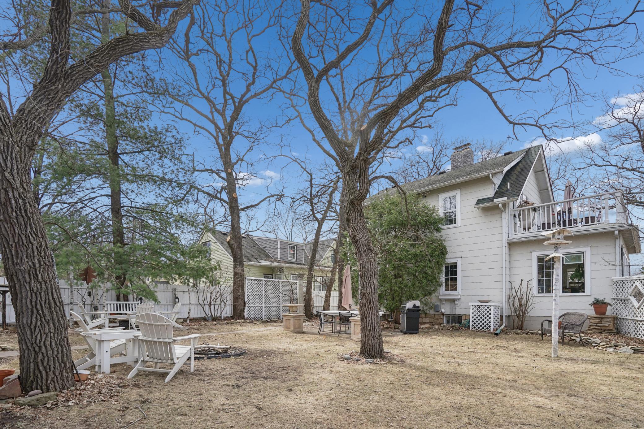 Back yard patio areas