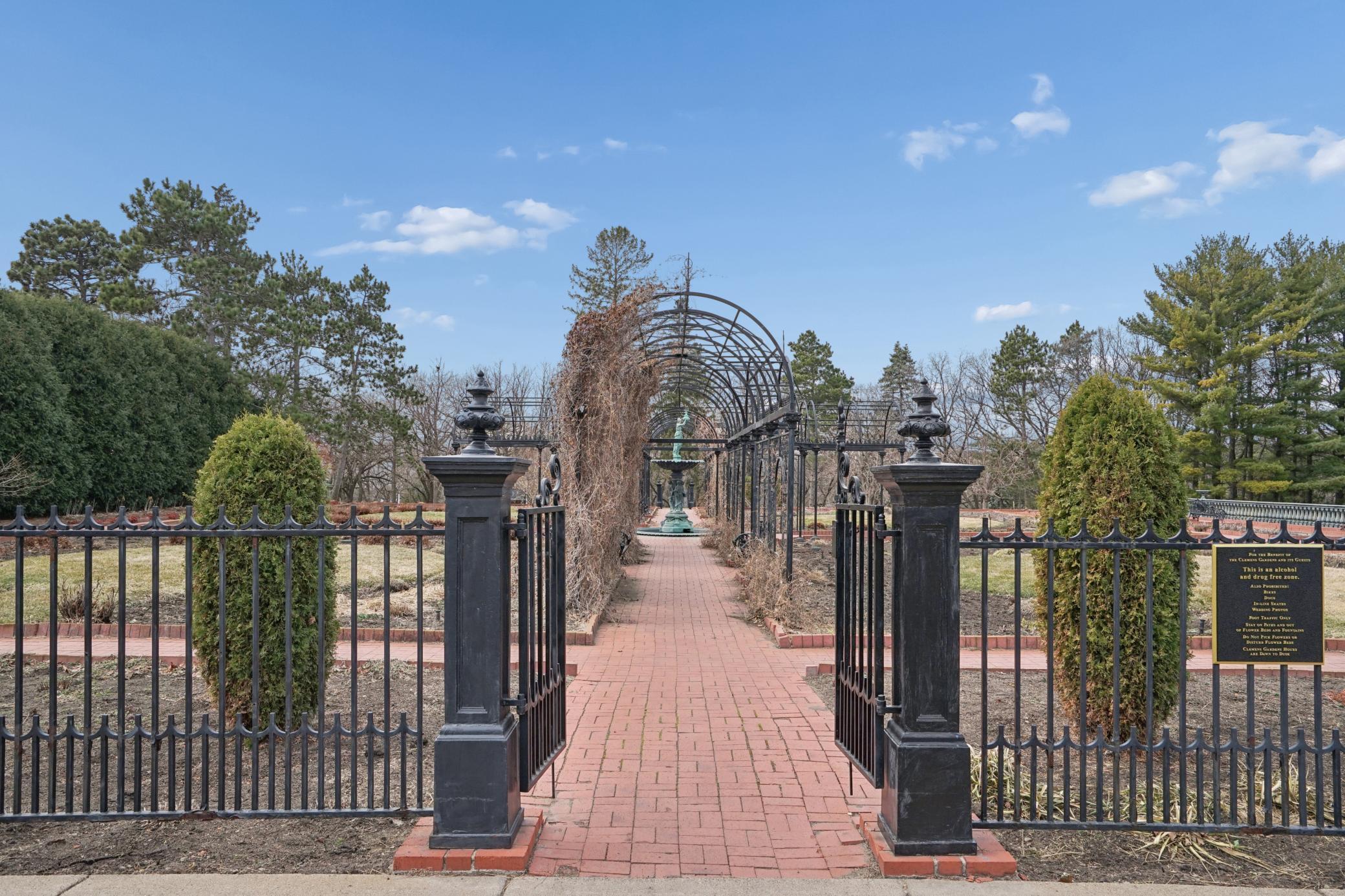 Clemmens Gardens across the street