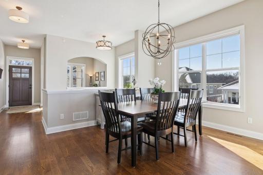 Dining area with beautiful natural sun light and very spacious.