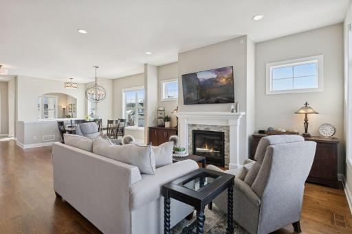 Spacious layout and natural lighting shining through every which way. Plenty of space to entertain.