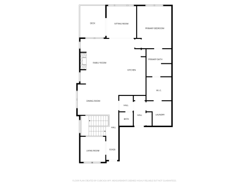 Main level floor plan.