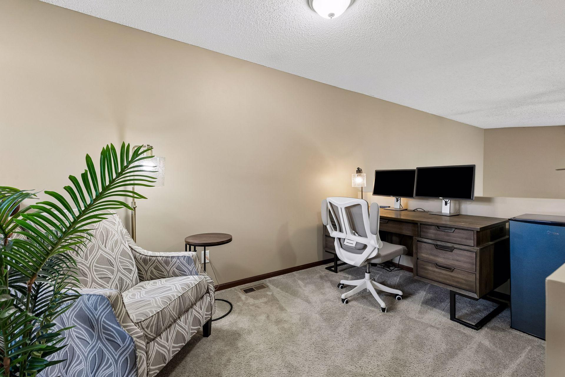 Versatile loft space ideal for home office or flex use