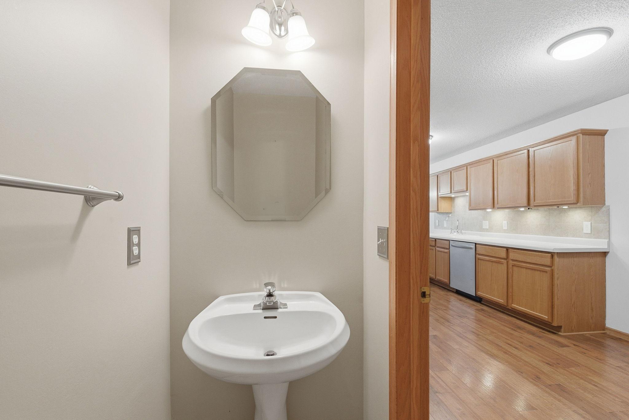 1/2 bath on main level