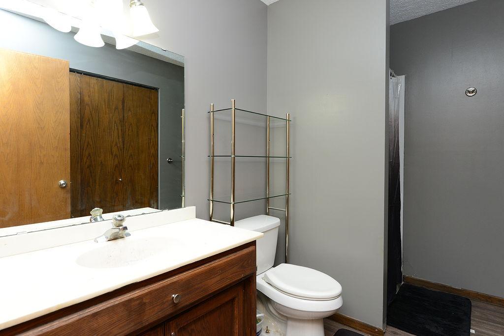Lower 3/4 Bath With New Flooring