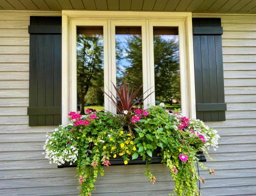 New shutters with water drip system for flower box