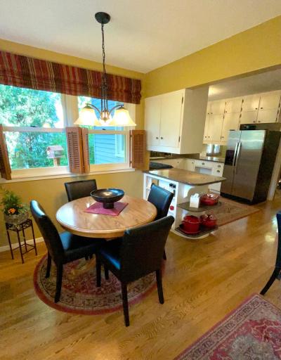 Both eat-in kitchen and formal dining areas