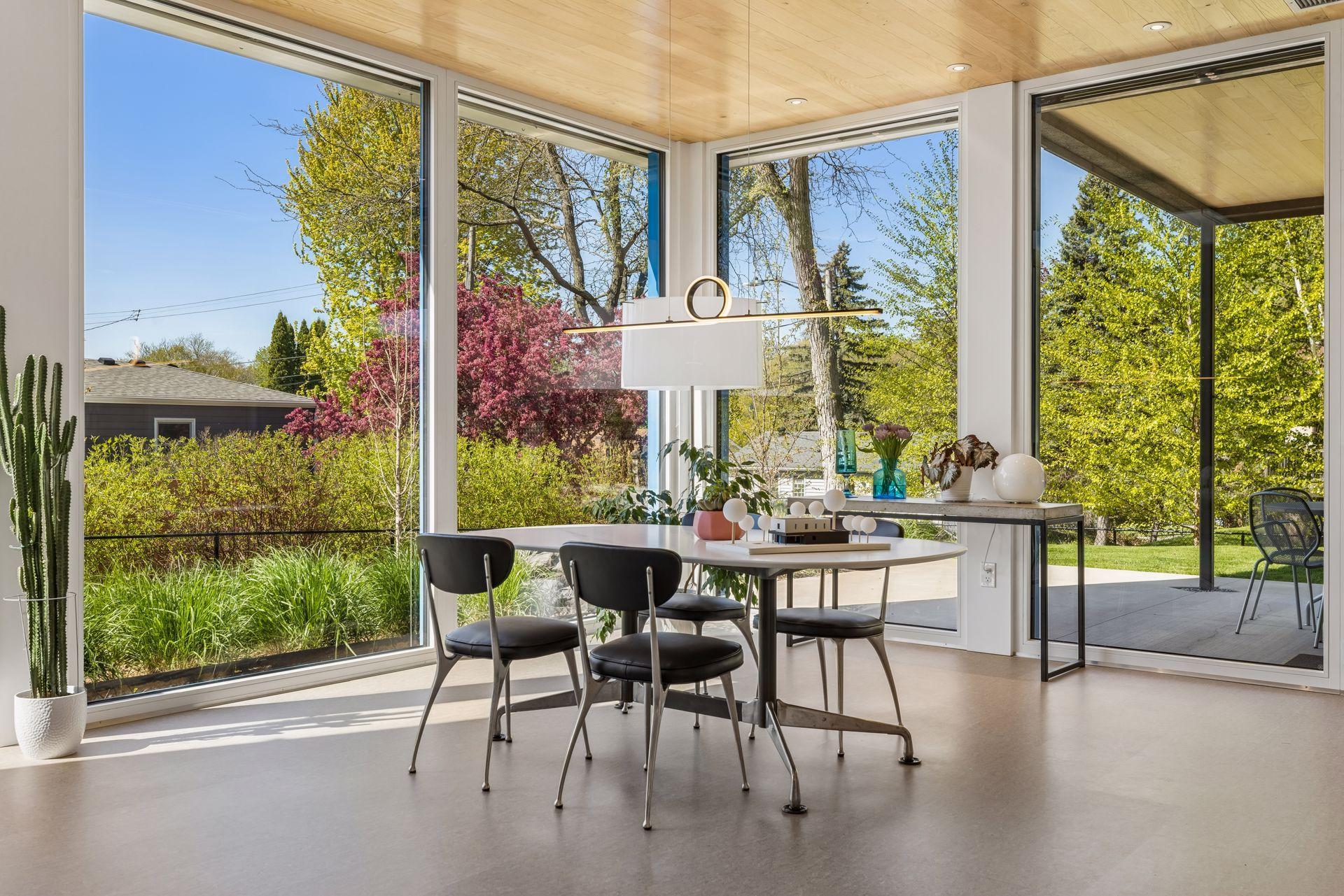 South and west facing living spaces