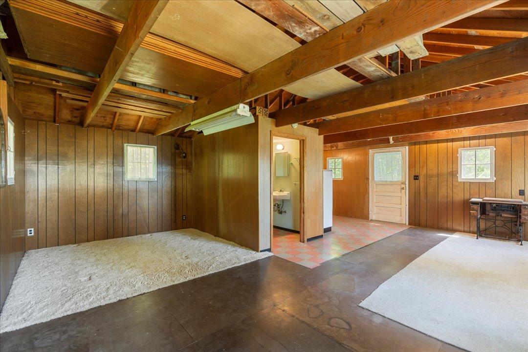 Another open concept is awaiting your finishing touches and design above the 1-stall garage!