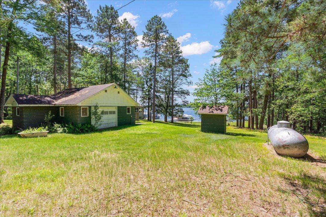 View of the lake from the property.