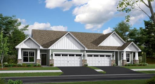 (Rendering, actual homes finishes will vary) Welcome home to the Aspen, which offers one-level living!