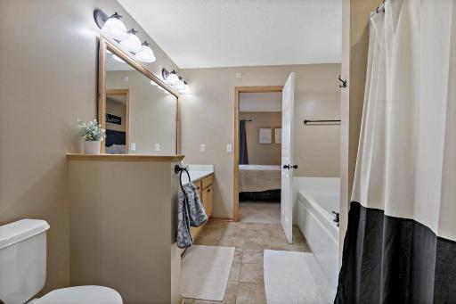 Primary bathroom - separate tub and shower