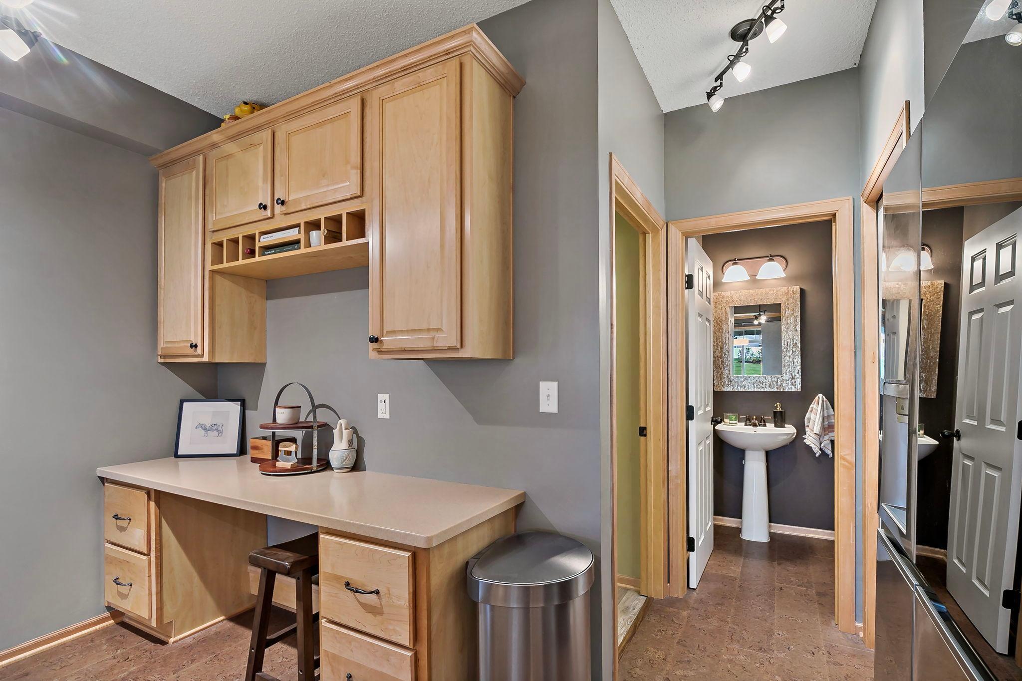 Work station in kitchen