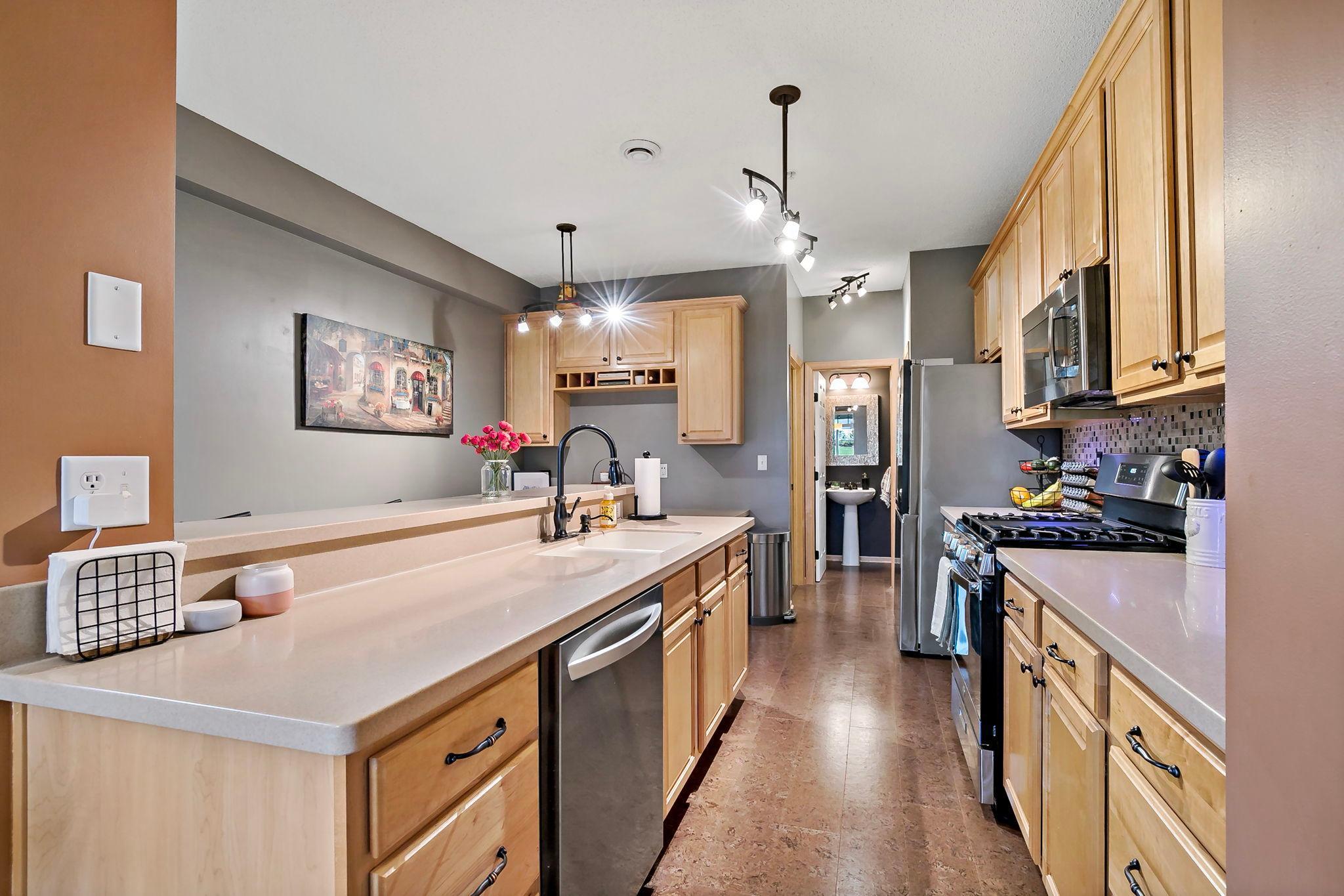 Kitchen with center island