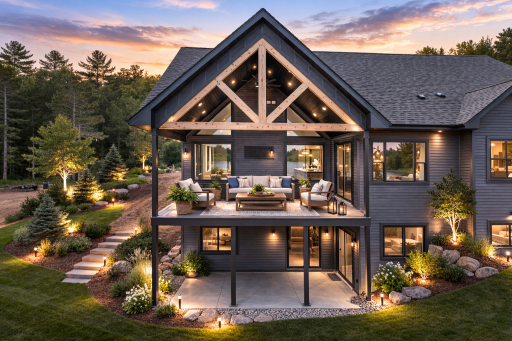 Images are representation of builder abilities and may be a combination of actual projects, artifical imagery, or concept designs. Buyers will have custom control of the build design.