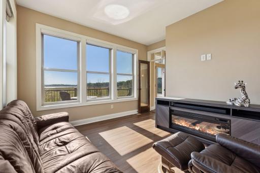 A versatile flex room could serve as a playroom, study, or sitting area.