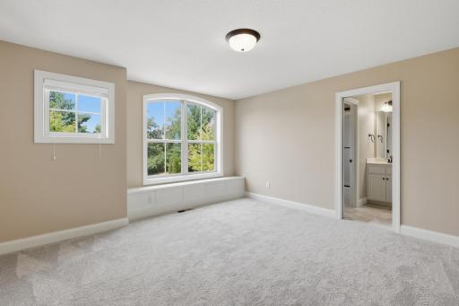 The fourth bedroom has its own private bath, making the layout perfect for family or guests
