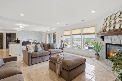 Whether it’s hosting a big party, watching the game, or working out, the lower level has everything you need.