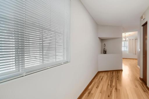 Hallway connecting the Kitchen, Dining room and Living room