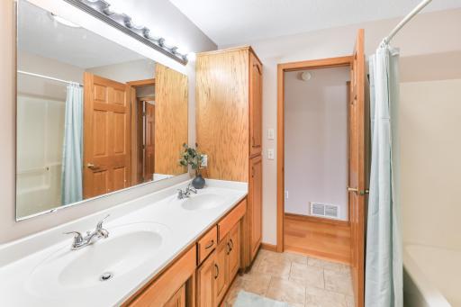 Main floor walk through bathroom