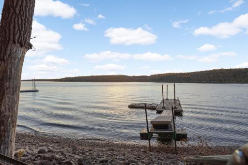 Waterfront with private dock on the St Croix River