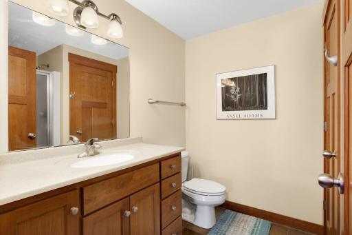 Full bathroom in lower level