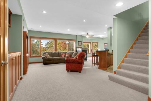 Spacious walk out lower level