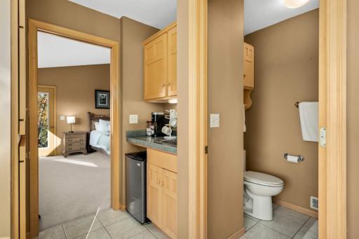 Coffee station in the primary suite