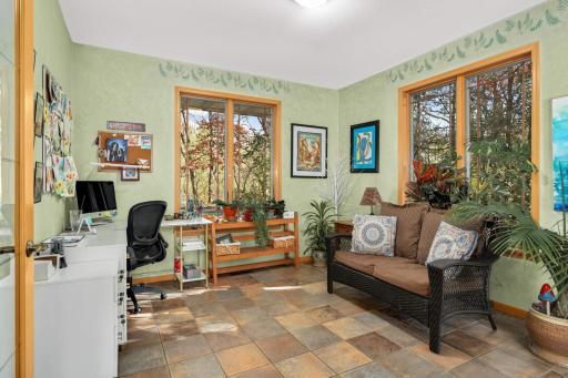 Sunroom or office off the front