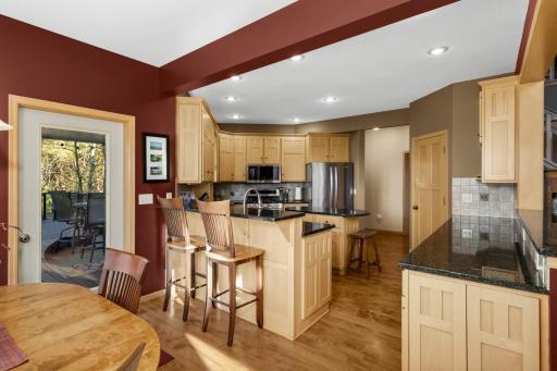 Mission style kitchen with ample storage