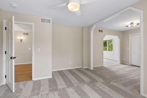 Second of two entrances in the large fourth bedroom.