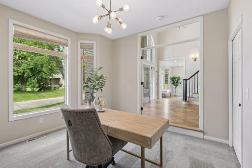 Front office could also serve as a main floor bedroom if desired.