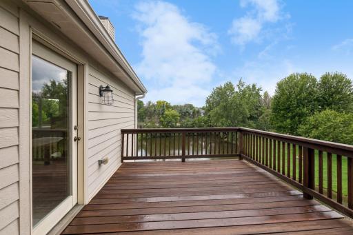 Enjoy a relaxing morning or evening on the upstairs deck, with access from both the primary suite and additional bedroom.