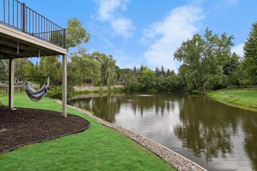 Enjoy watching wildlife in your backyard with otters, ducks, blue herons and a variety of birds.