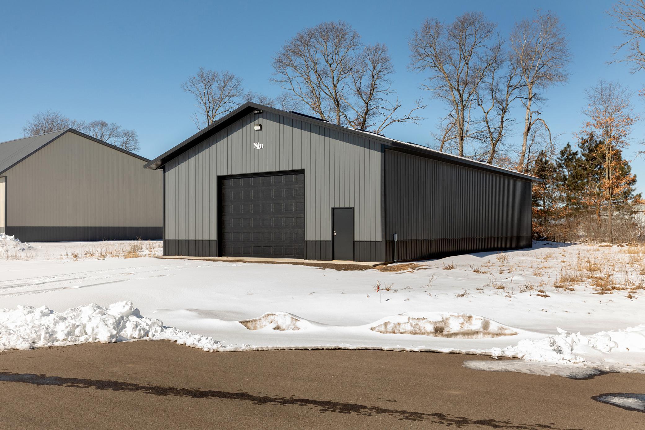 Building finished in July 2025 built by Northland Buildings.