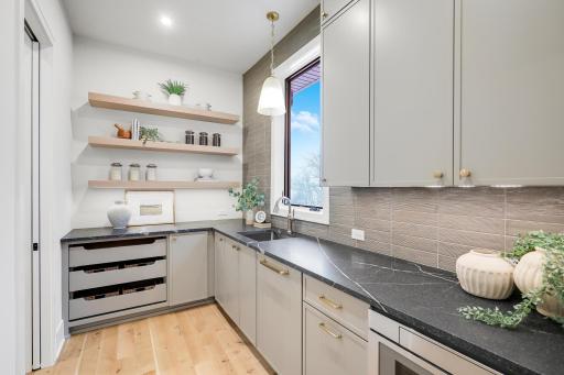 Complete with sink, 2nd dishwasher, microwave and plenty of storage
