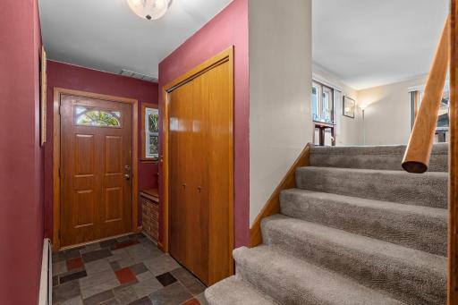 Bright, welcoming foyer that flows toward the main living areas.