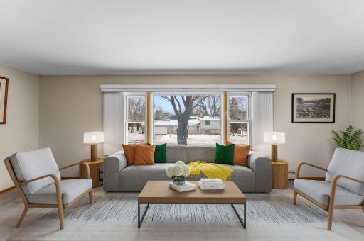 Sun filled living areas throughout this well maintained home.