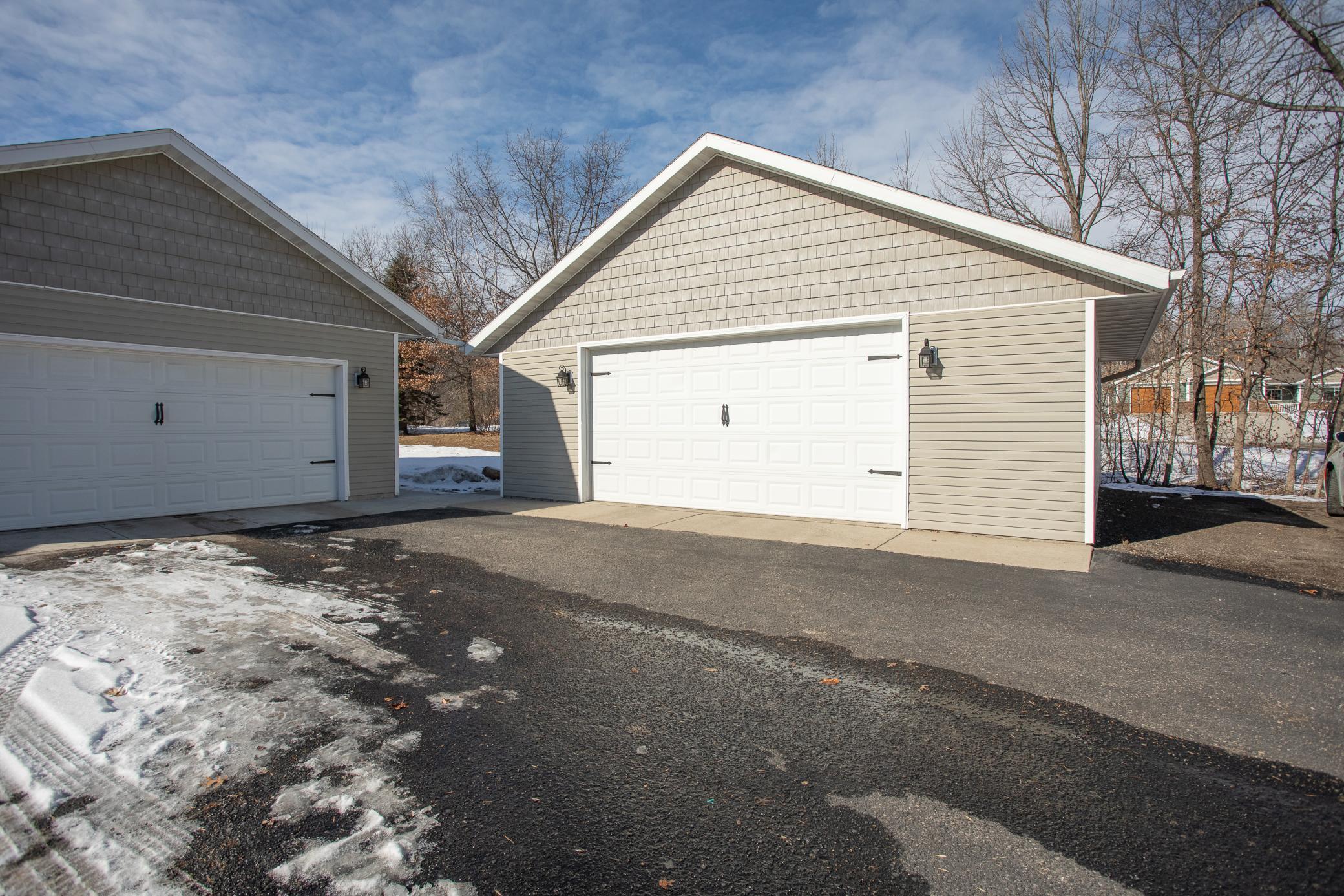 Detached insulated and heated garage