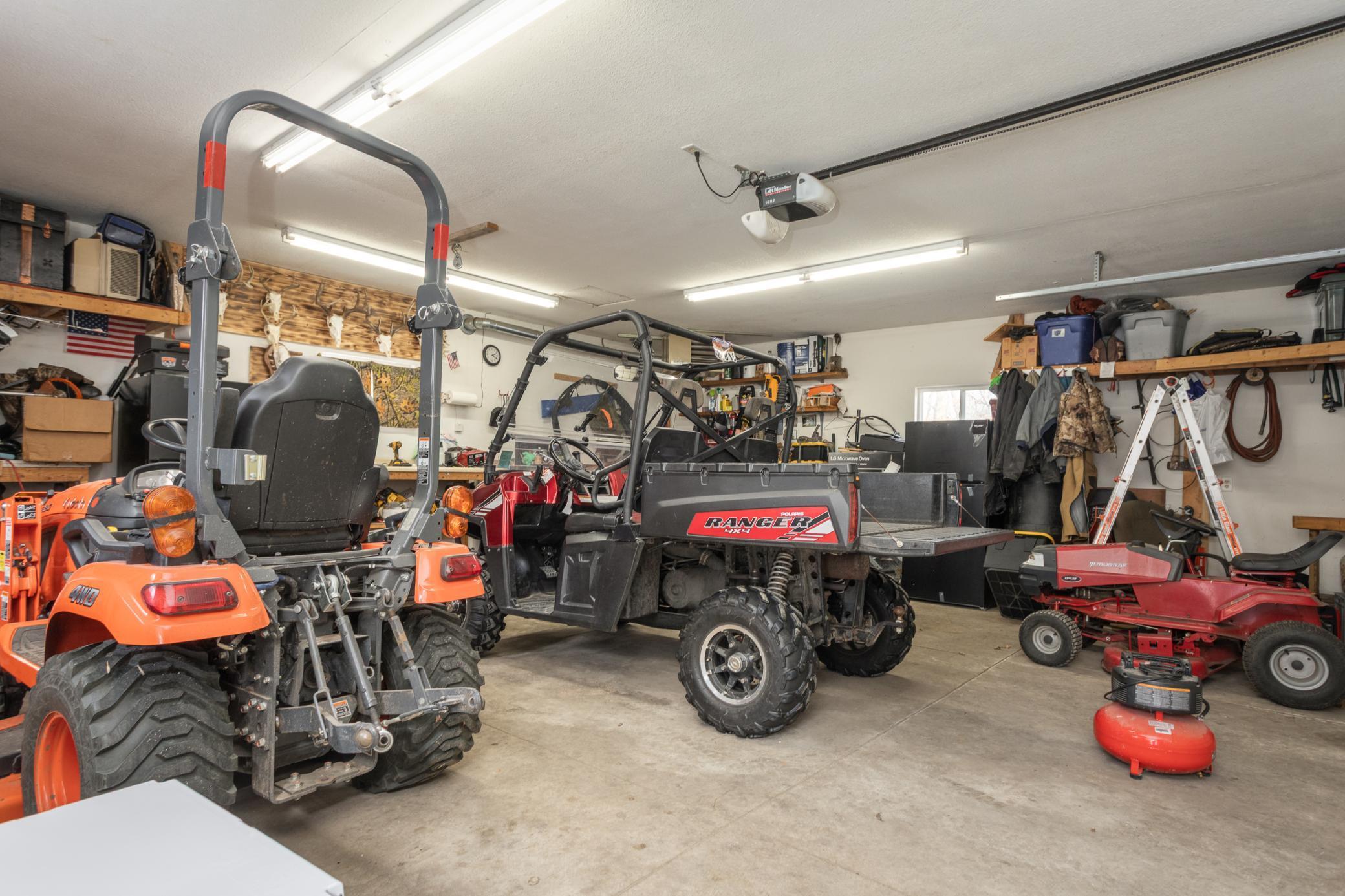Detached insulated heated garage